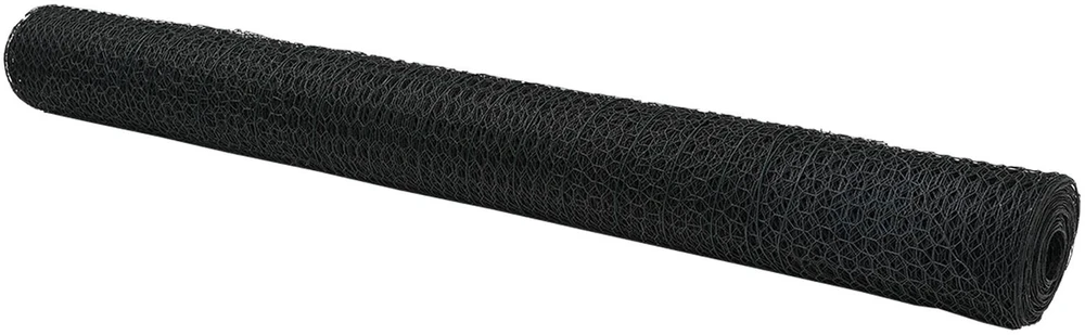 Heksagoninė tvora 1,2 x 100 m PVC Pilka