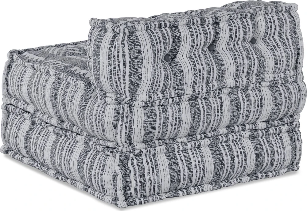 Modulinė sofa Audinys Pilkas spausdinimas 70 x 70 x 56 cm