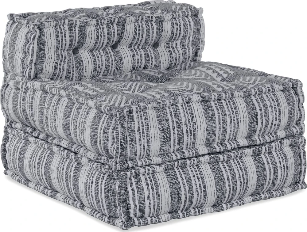 Modulinė sofa Audinys Pilkas spausdinimas 70 x 70 x 56 cm