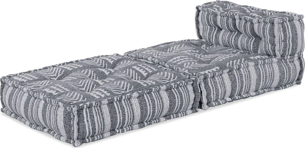 Modulinė sofa Audinys Pilkas spausdinimas 70 x 70 x 56 cm