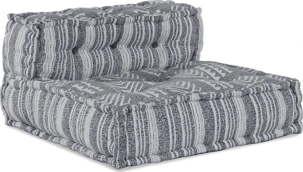 Modulinė sofa Audinys Pilkas spausdinimas 70 x 70 x 56 cm