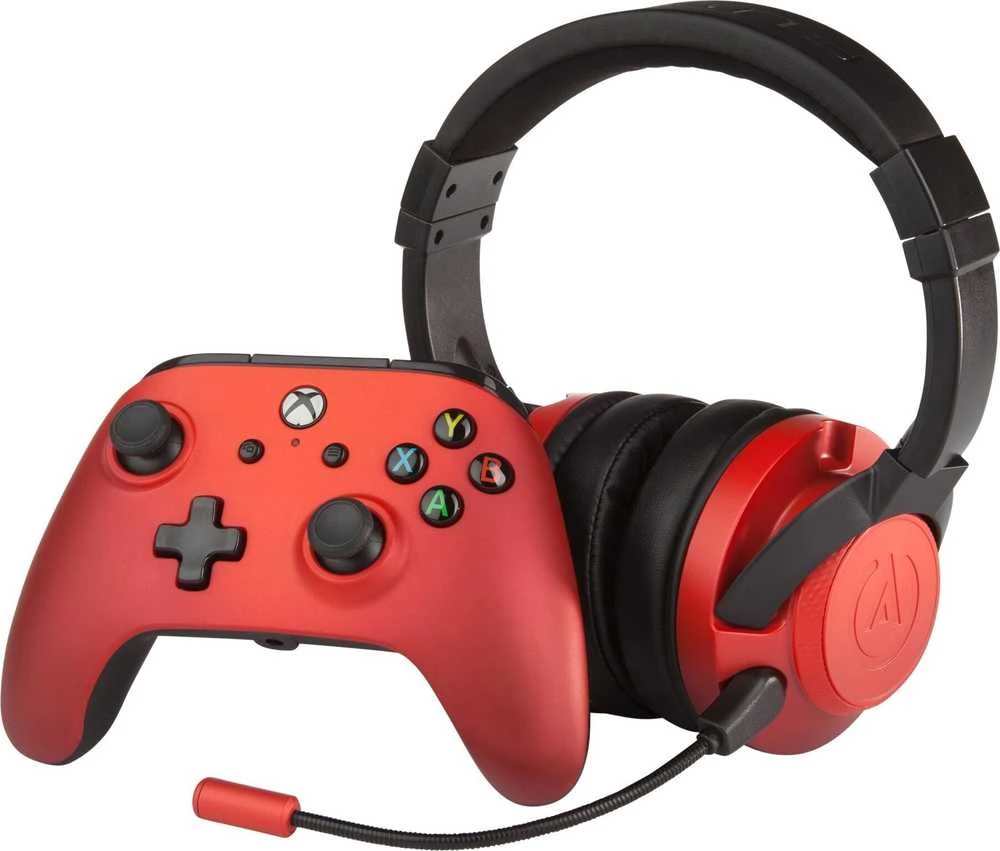 Fusion Crimson Fade ausinės ir pultelis