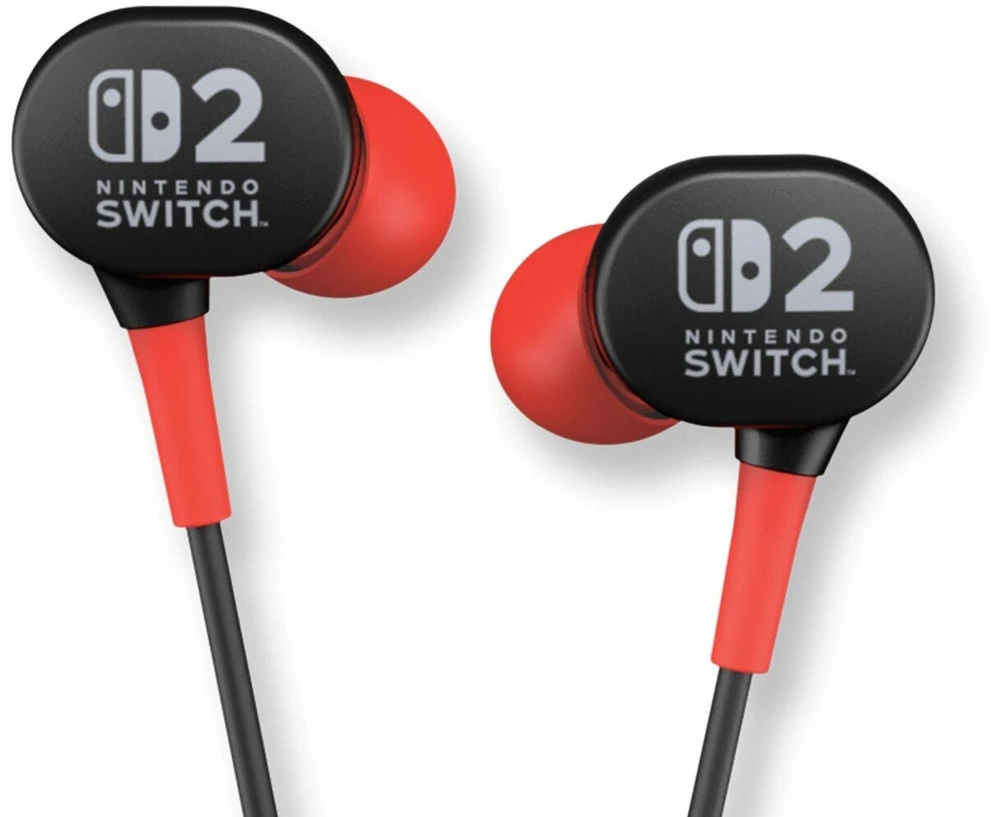 Power A PowerA laidiniai ausinukai skirti Nintendo Switch 2 | Juodi/raudoni