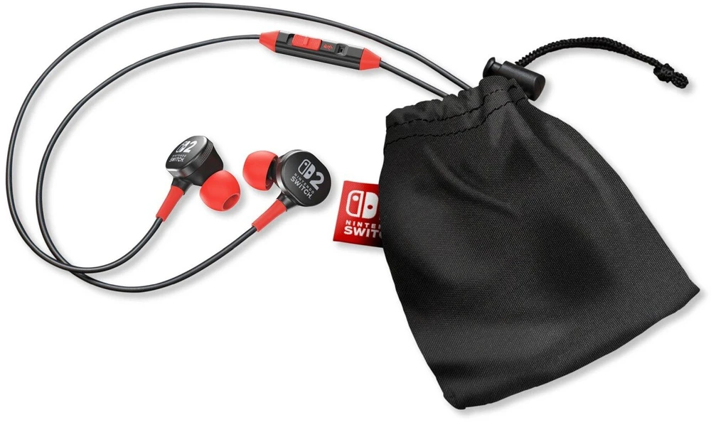 Power A PowerA laidiniai ausinukai skirti Nintendo Switch 2 | Juodi/raudoni
