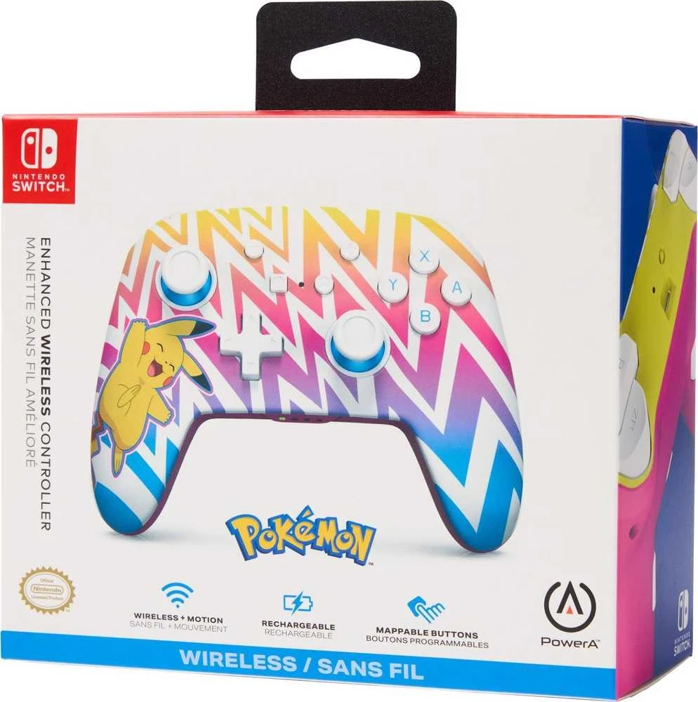 Power A PowerA Enhanced (Pikachu Vibrant) belaidis valdiklis skirtas Nintendo Switch