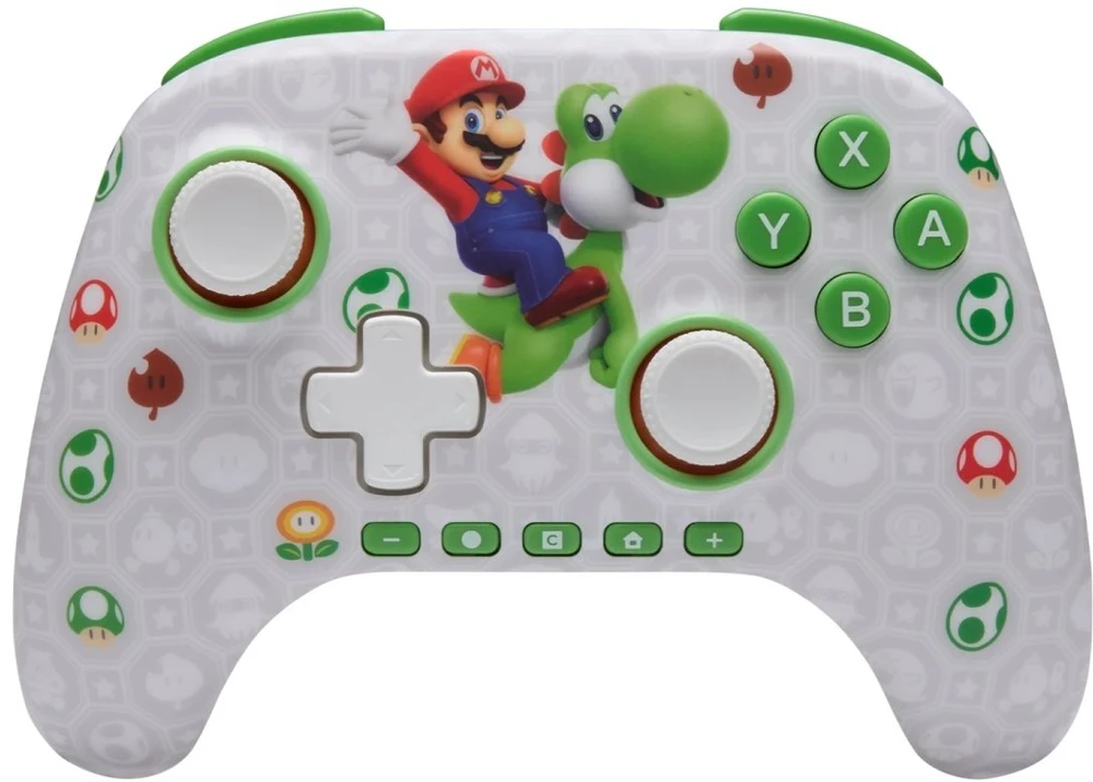 Power A „PowerA“ – belaidis valdiklis, skirtas „Nintendo Switch 2“ – Mario ir Yoshi