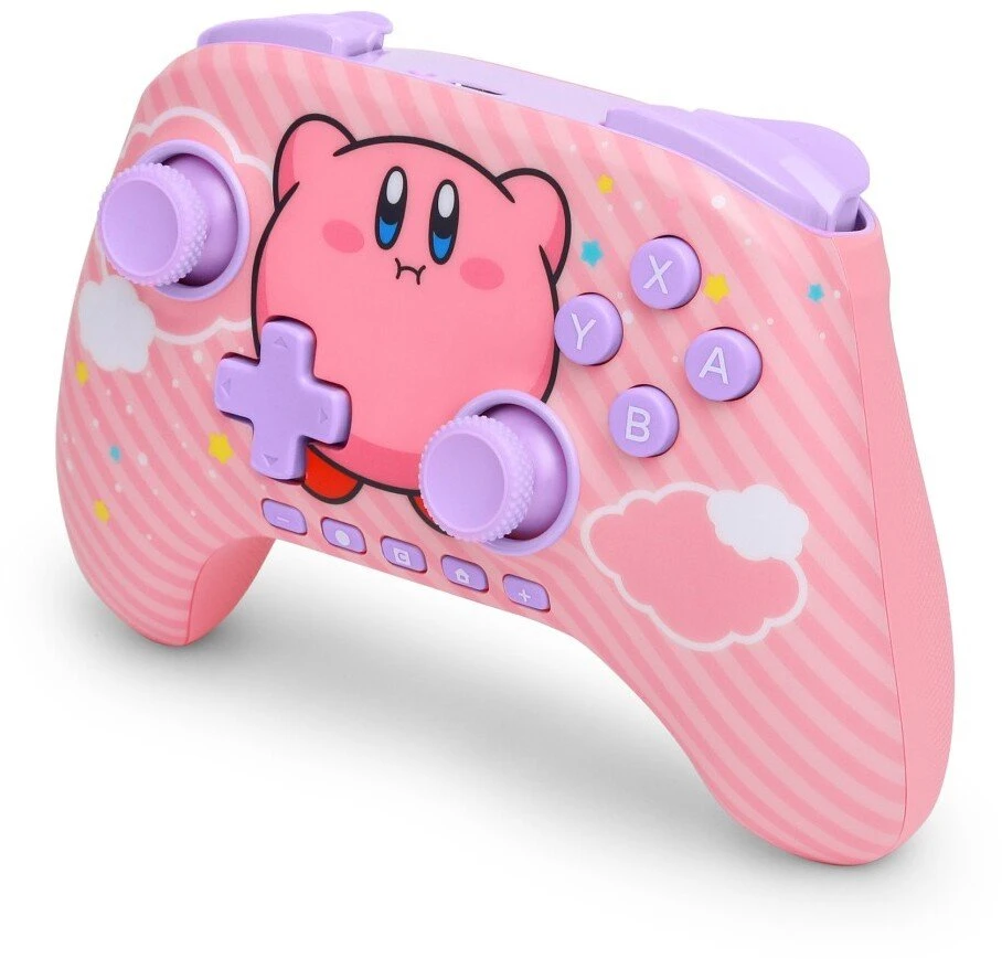 Power A „PowerA“ – belaidis „PowerA Advantage“ valdiklis „Nintendo Switch 2“ – „Kirby Puff“