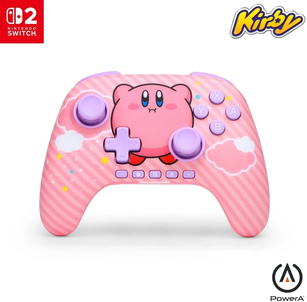 Power A „PowerA“ – belaidis „PowerA Advantage“ valdiklis „Nintendo Switch 2“ – „Kirby Puff“