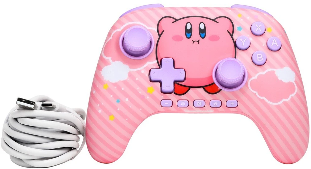 Power A „PowerA“ – belaidis „PowerA Advantage“ valdiklis „Nintendo Switch 2“ – „Kirby Puff“