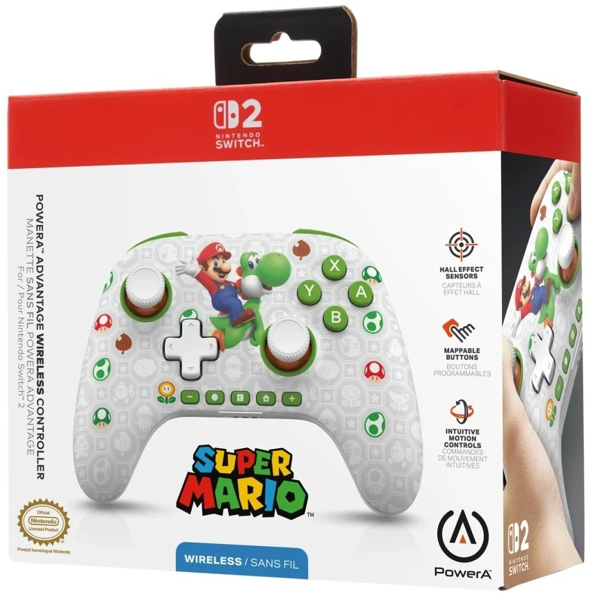 Power A „PowerA“ – belaidis valdiklis, skirtas „Nintendo Switch 2“ – Mario ir Yoshi