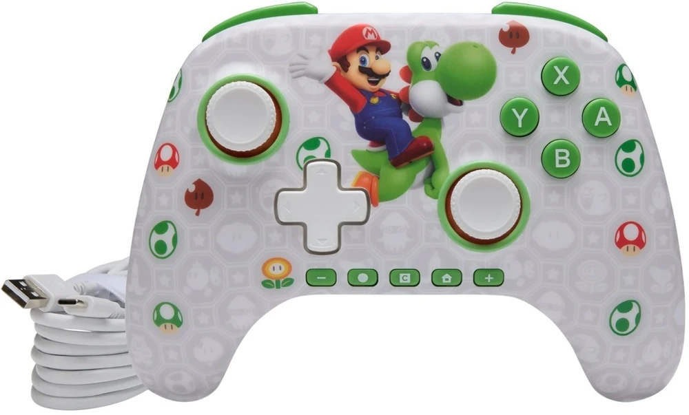 Power A „PowerA“ – belaidis valdiklis, skirtas „Nintendo Switch 2“ – Mario ir Yoshi