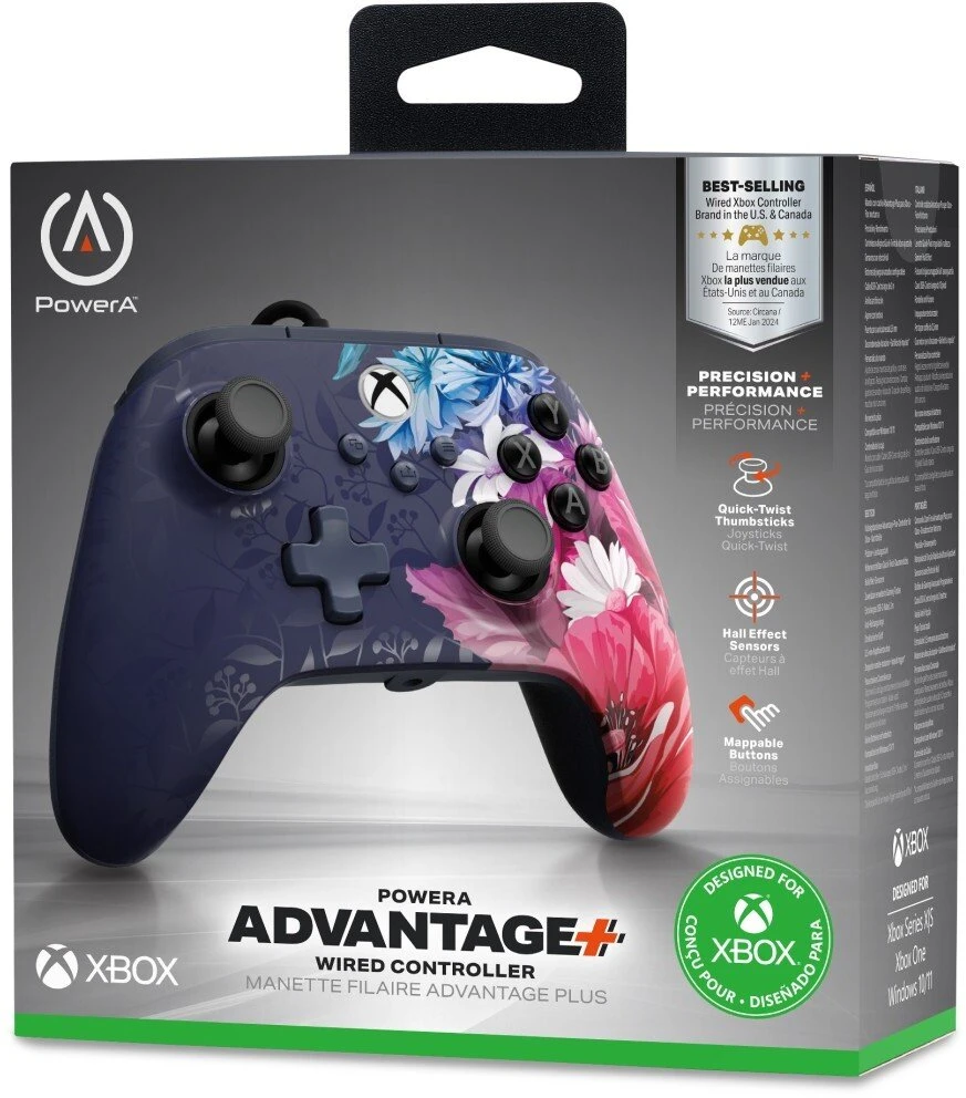 Power A „PowerA Advantage“ Laidinis Pultelis | „XBOX Series X|S“ | „Night Blossom“