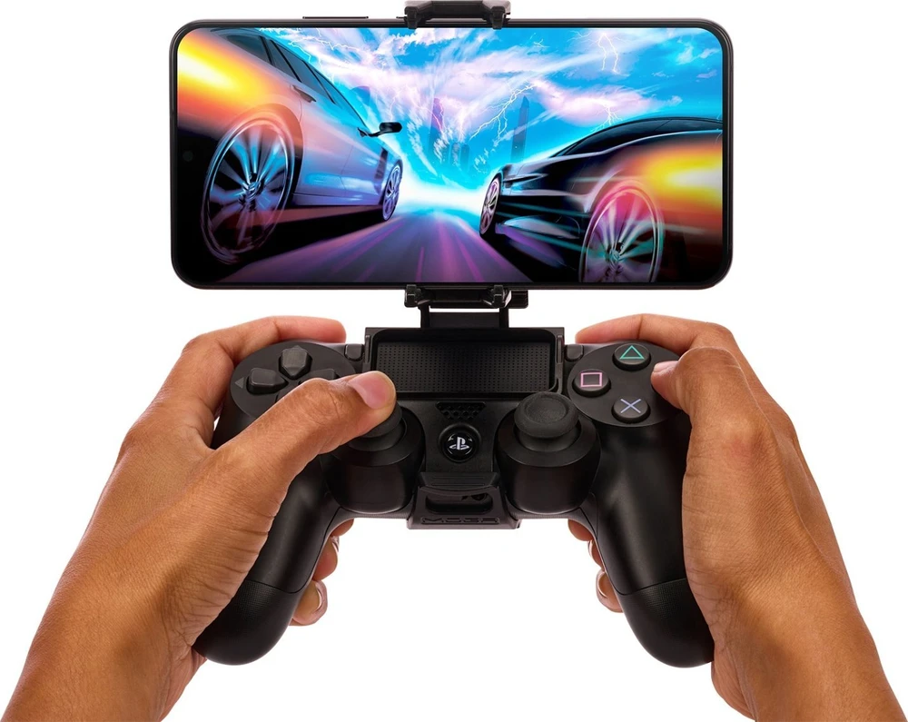 Klaviatūra „Power A PowerA“ laikiklis telefonui, skirtas „DualSense“ ir „DualShock 4“ kilimėliams