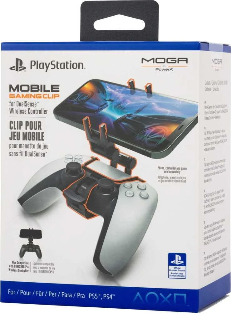 Klaviatūra „Power A PowerA“ laikiklis telefonui, skirtas „DualSense“ ir „DualShock 4“ kilimėliams