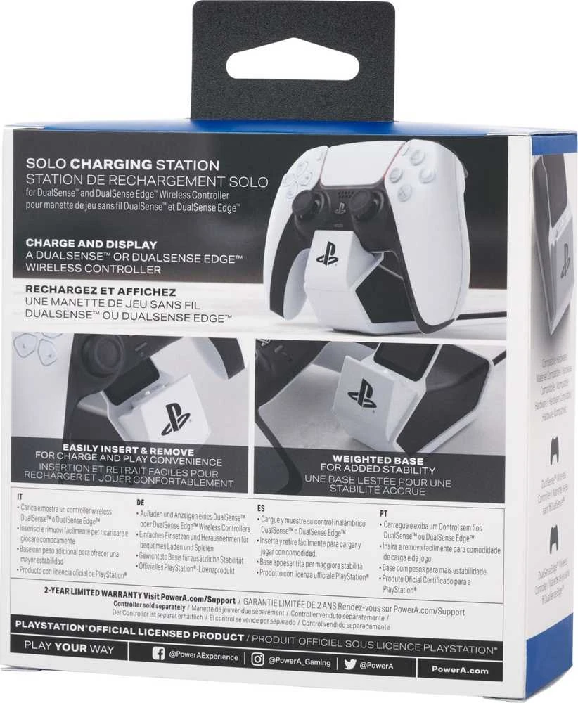 Power A PowerA Solo įkrovimo stotis, skirta PS5 DualSense belaidžiam valdikliui – Baltas (Playstation 5)