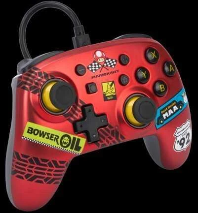 Power A PowerA Mario Kart: Racer Raudona laidinis valdiklis skirtas Nintendo Switch