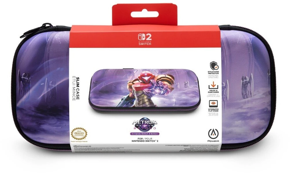 Power A „PowerA“ – plonas dėklas, skirtas „Nintendo Switch 2“ – „Metroid Prime 4: Beyond“ – oficialiai licencijuotas