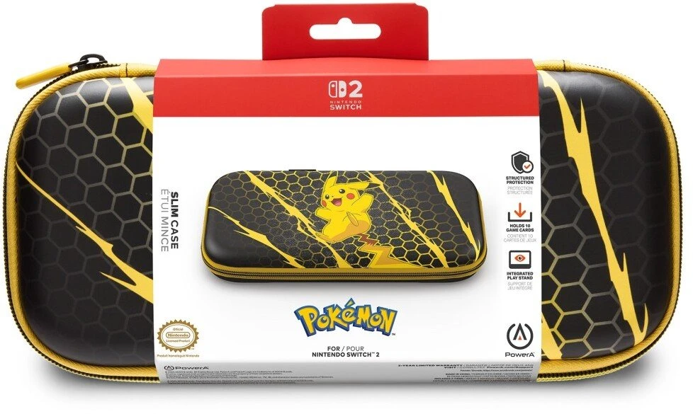 Power A „PowerA“ – plonas dėklas, skirtas „Nintendo Switch 2“ – „Pikachu Storm“