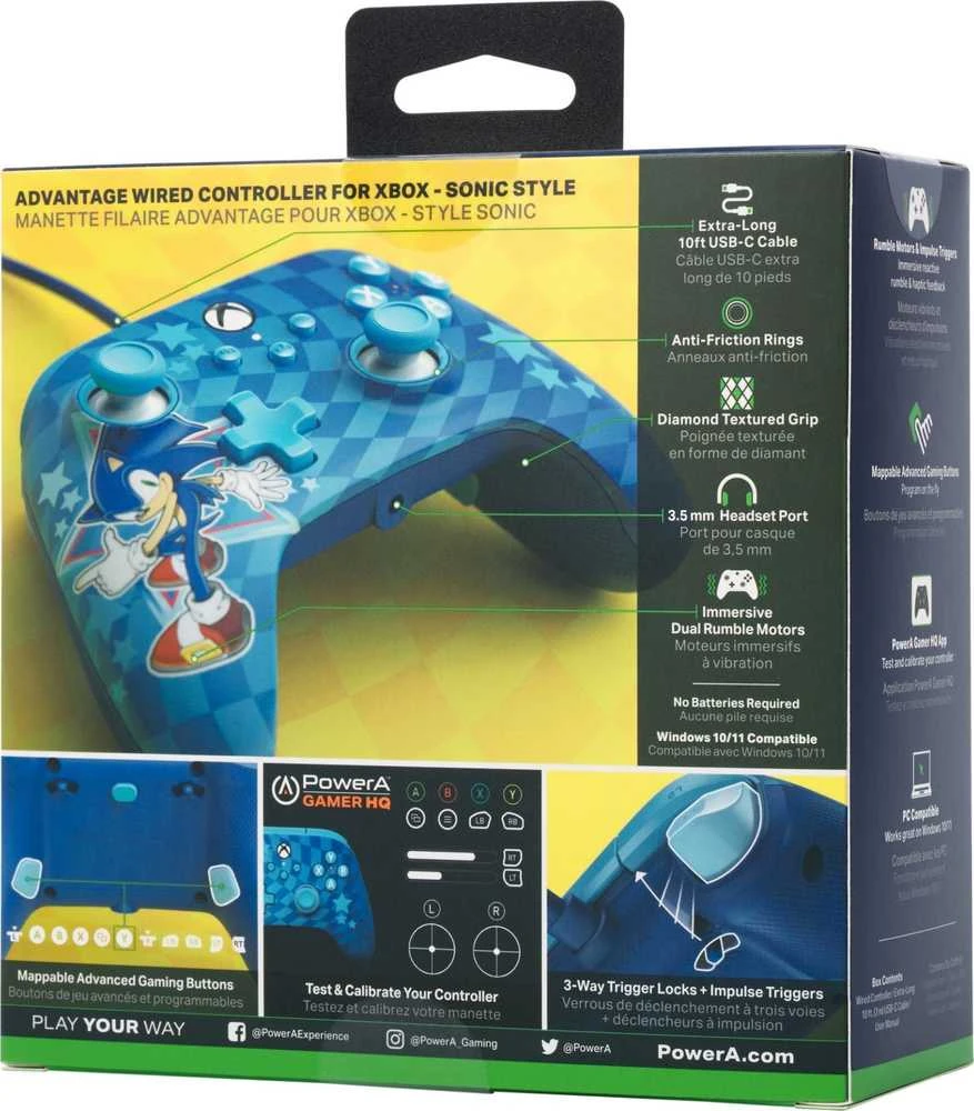Power A „PowerA" laidinis valdiklis, skirtas „XBOX Series", modelis „Advantage Sonic" (XBGP0229-01)
