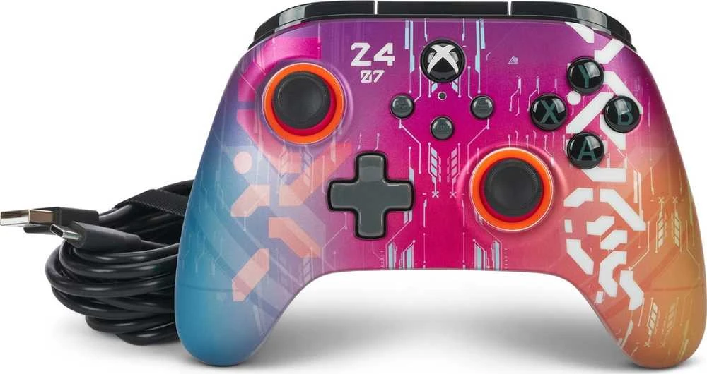 Power A „PowerA“ patobulintas laidinis valdiklis – „Cyber Style“ („XBOX X/S“)