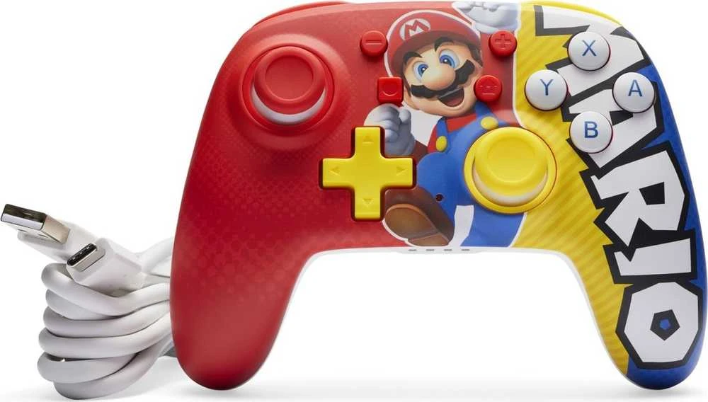 Power A „PowerA Nano Enhanced“ belaidis valdiklis, „Mario“, „Nintendo Switch“.