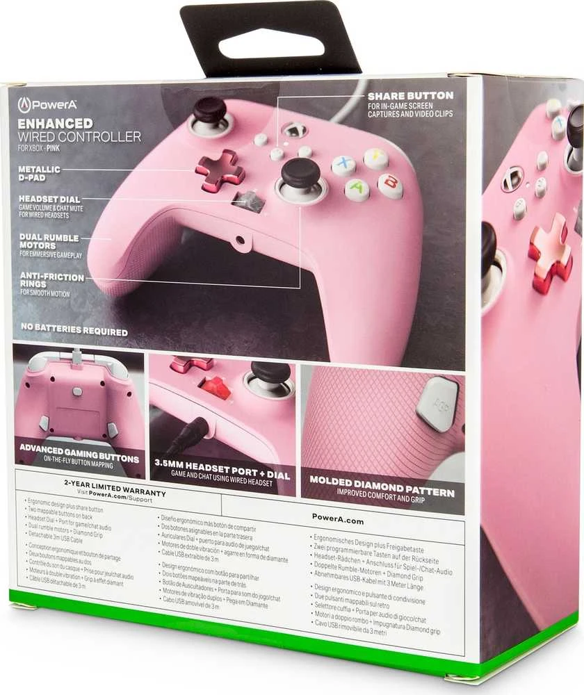 Inline Power A PowerA Laidinis Valdiklis | XBOX One, Series X|S (Rožinis)