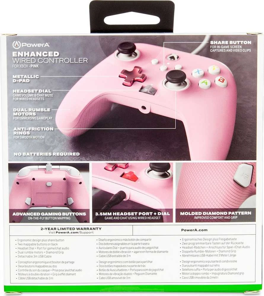 Inline Power A PowerA Laidinis Valdiklis | XBOX One, Series X|S (Rožinis)