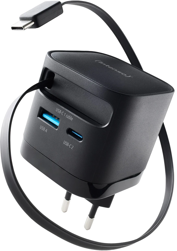 Įkroviklis Intenso adapter zasilający 1x USB-A 1x USB-C 65 W (7806520)
