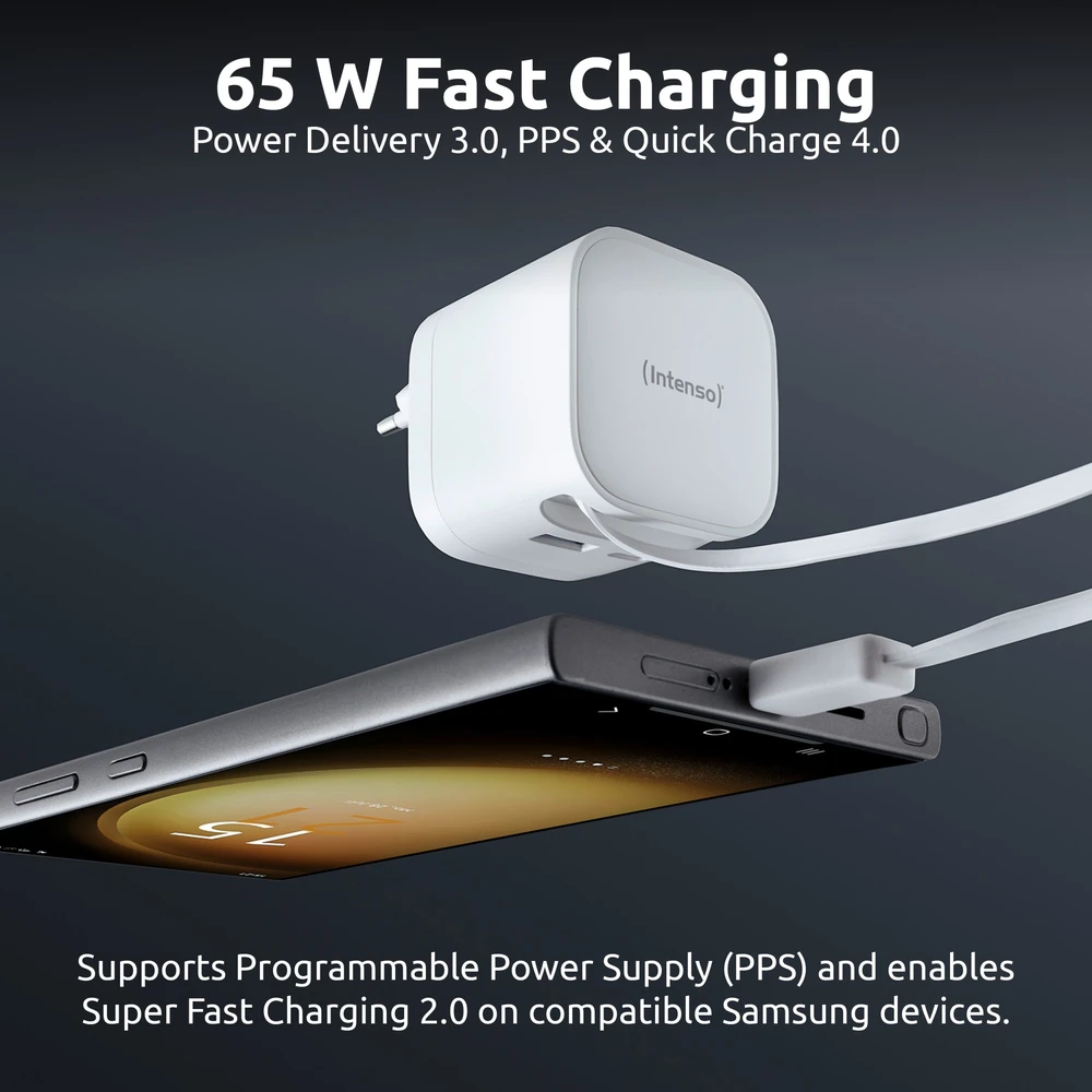 Įkroviklis Intenso Adapteris 7806522 1x USB-A 1x USB-C 65 W (7806522)
