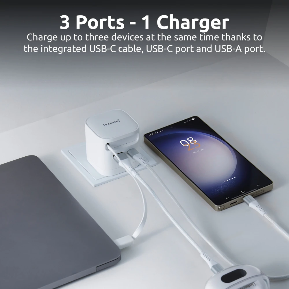 Įkroviklis Intenso Adapteris 7806522 1x USB-A 1x USB-C 65 W (7806522)
