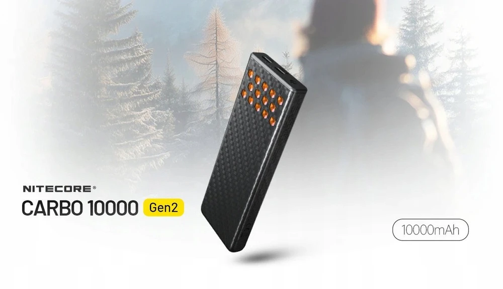 Nitecore išorinė baterija 10000MAH/CARBO 10000 G2 Mėlynas NITECORE