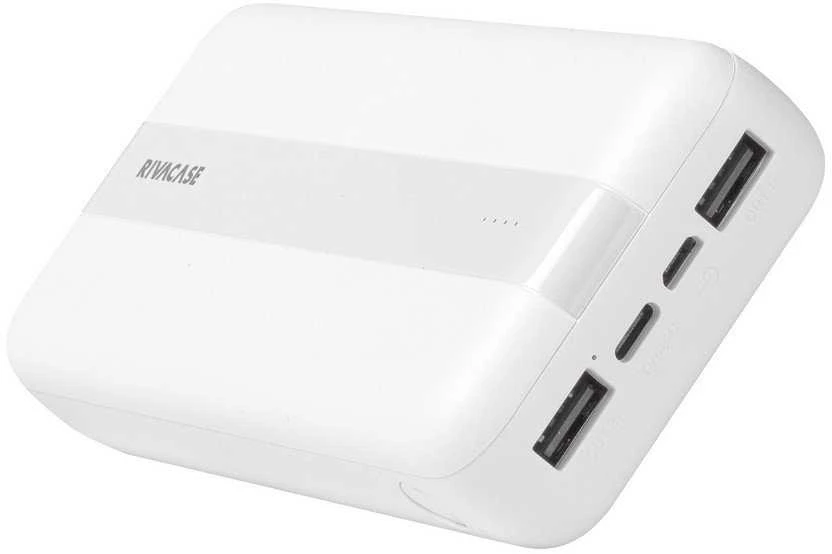 RivaCase VA2081 20000 mAh Baltas Powerbank