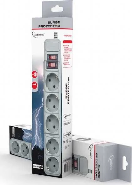Gembird | Power Cube viršįtampių apsauga | SPG6-B-10C | Apsauga nuo viršįtampių Power Cube, 6 lizdai, 10 pėdų PURE POWERApsaugo vertingą įrangą nuo žalingų galios šuoliųTinka daug energijos vartojantiems įrenginiams Apsauga nuo perkrovosSaugus vaikams