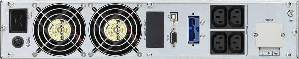 POWERWALK VFI 3000 CRM LCD Power Walker UPS On-Line 3000VA, 19 2U, 4x IEC, USB/RS-232, LCD, terminalas, stovas / vilkimas