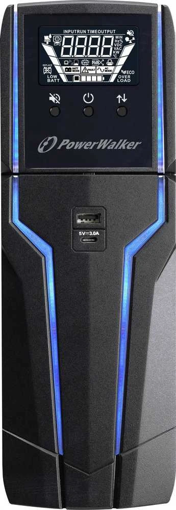 Power Walker UPS žaidimams POWERWALKER VI 1500 GXB IEC LINE-INTERACTIVE 1500VA 8X IEC C13 LCD 2X Įkroviklis RGB
