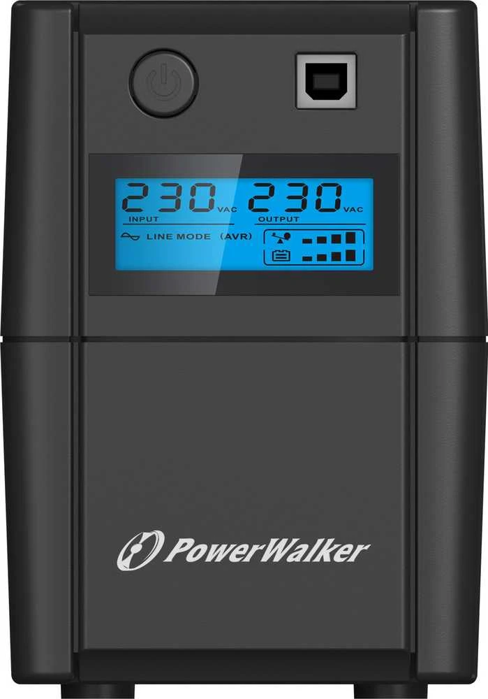 Power Walker UPS LINE-INTERACTIVE 850VA, 4X IEC, RJ11 IN/OUT, USB, LCD