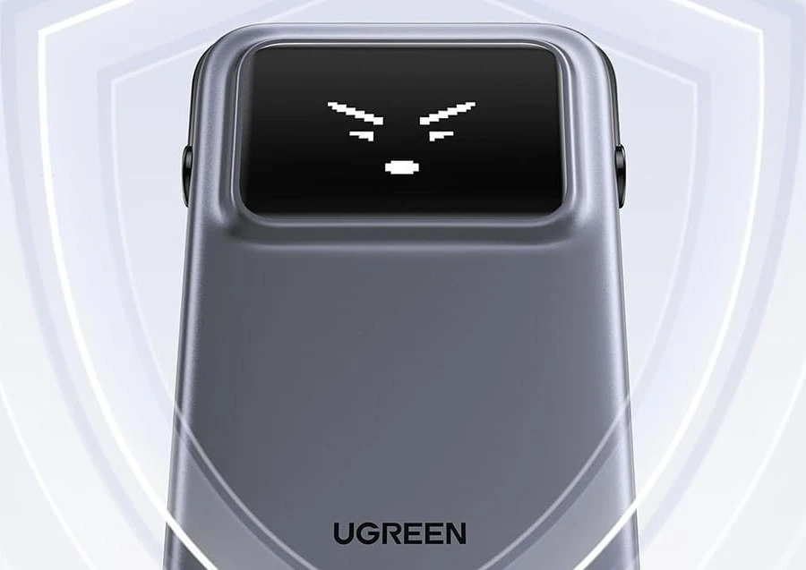 Nešiojamas įkroviklis UGREEN 10000mAh Power Bank su integruotu kabeliu