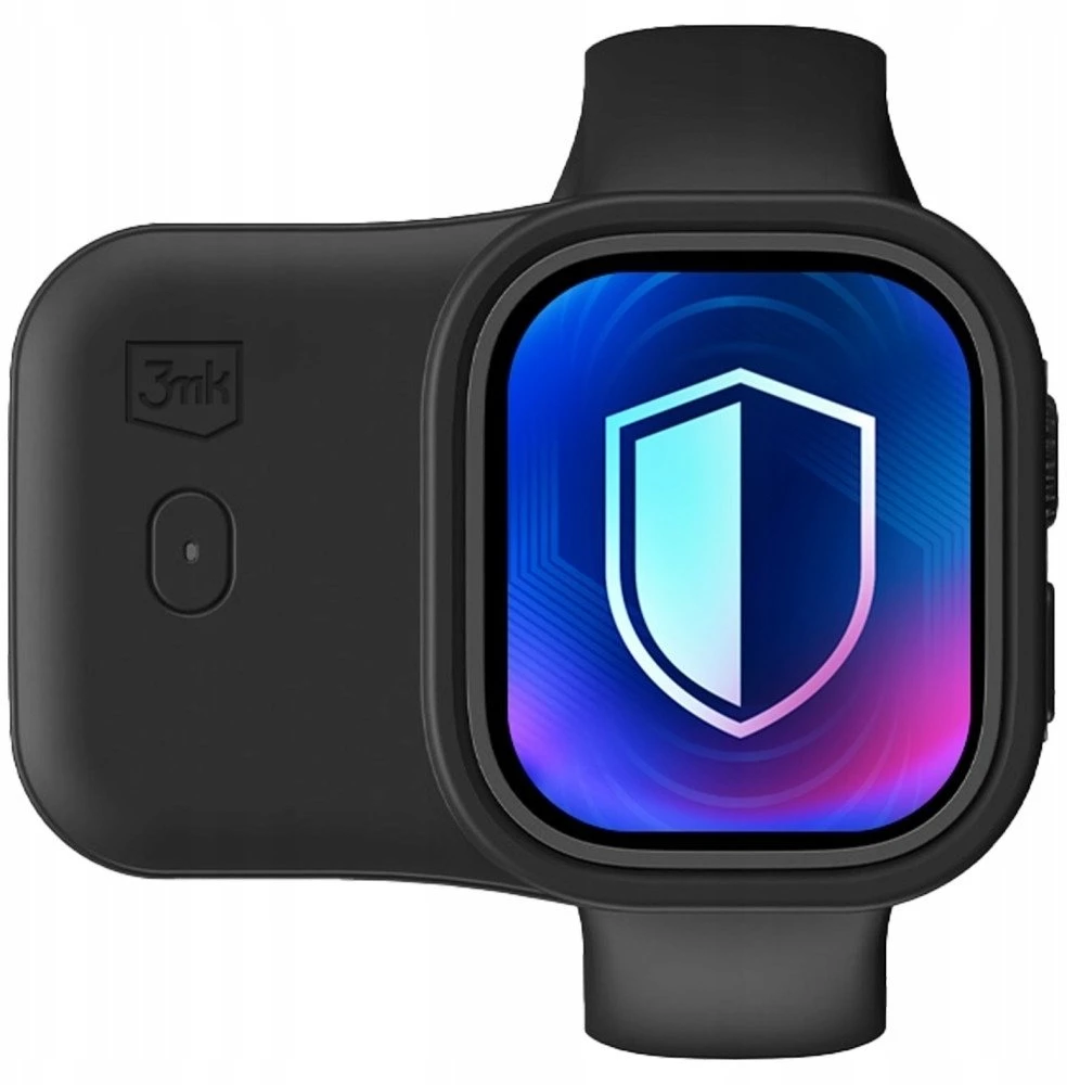 3MK Endurance nešiojamas dėklas Apple Watch 44mm/45mm 2,5W 1200mAh USB-C, juodas