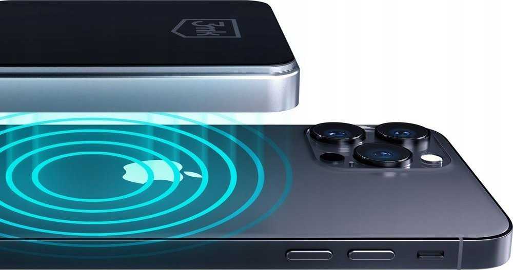 Powerbank 3mk MagSynergy su MagSafe 5000mAh 18W - juodos spalvos