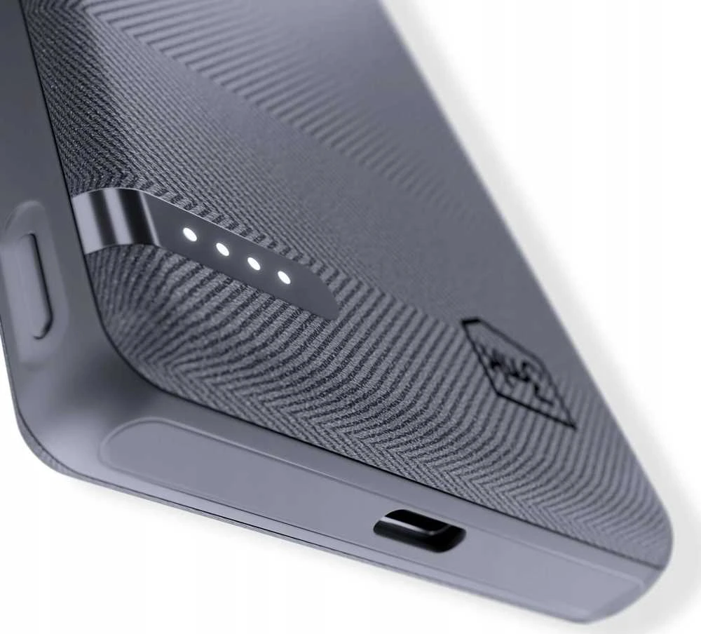 3Mk apsaugos priedai - 3mk kišeninė išorinė baterija 5000 mAh 12 W USB 1C-Pilkas