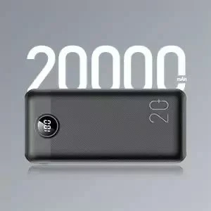 Išorinė baterija POWER BANK VEGER (L20S) 20000mAh (2xUSB; 1xType-C; QC3.0 20W) juoda