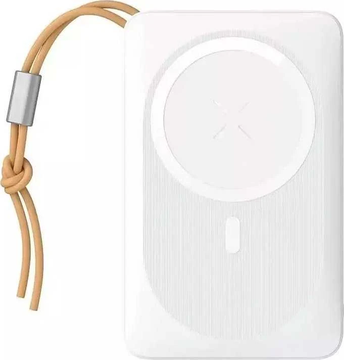 Išorinė baterija POWER BANK VEGER (VP1151) 10000mAh su belaidžiu įkrovikliu (Magsafe 15W) balta