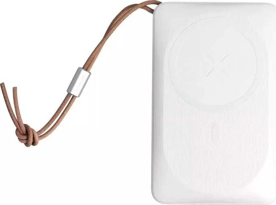 Išorinė baterija POWER BANK VEGER (VP1151) 10000mAh su belaidžiu įkrovikliu (Magsafe 15W) balta