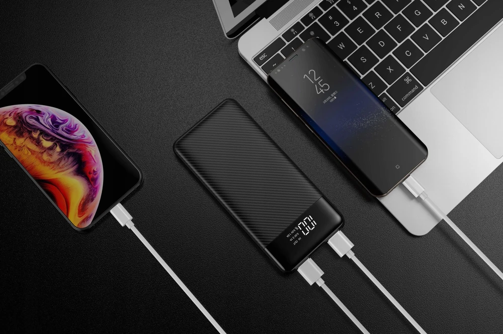 Powerbank Veger L11 (W1087) 10000 mAh juodas