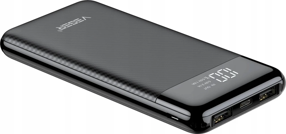 Powerbank Veger L11 (W1087) 10000 mAh juodas