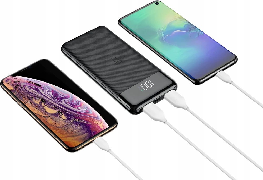 Powerbank Veger L11 (W1087) 10000 mAh juodas