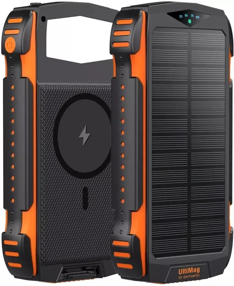 4Smarts Solar Power Bank Rugged TitanPack UltiMag 20000mAh juodas (juodas)