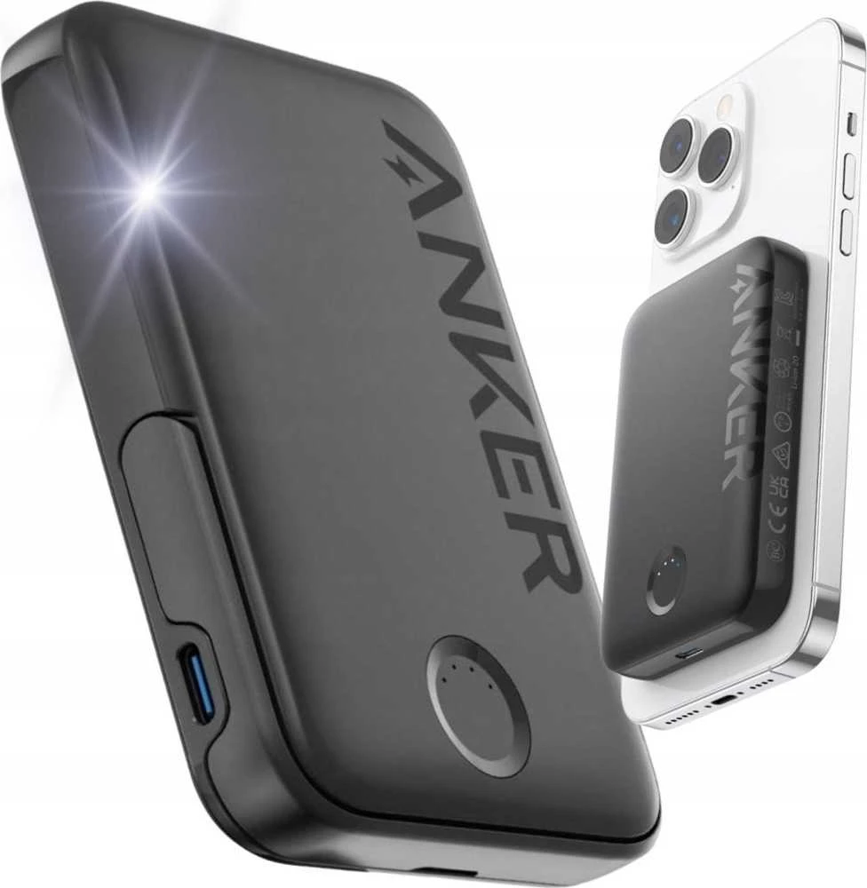 Anker 322 MagGo Power Bank su laikikliu | A1618G11 | 5000 mAh | Judas