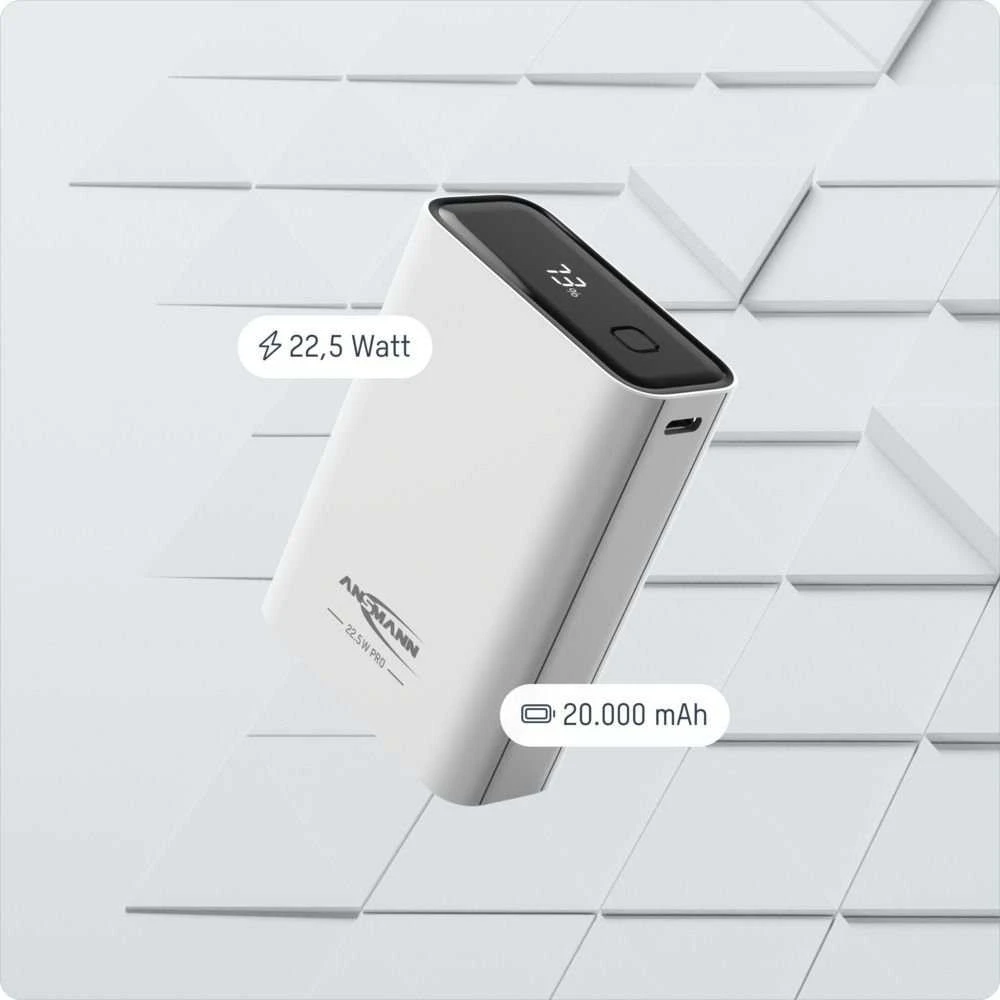 Ansmann PB222PD Ličio polimeras (LiPo) 20000 mAh Balta