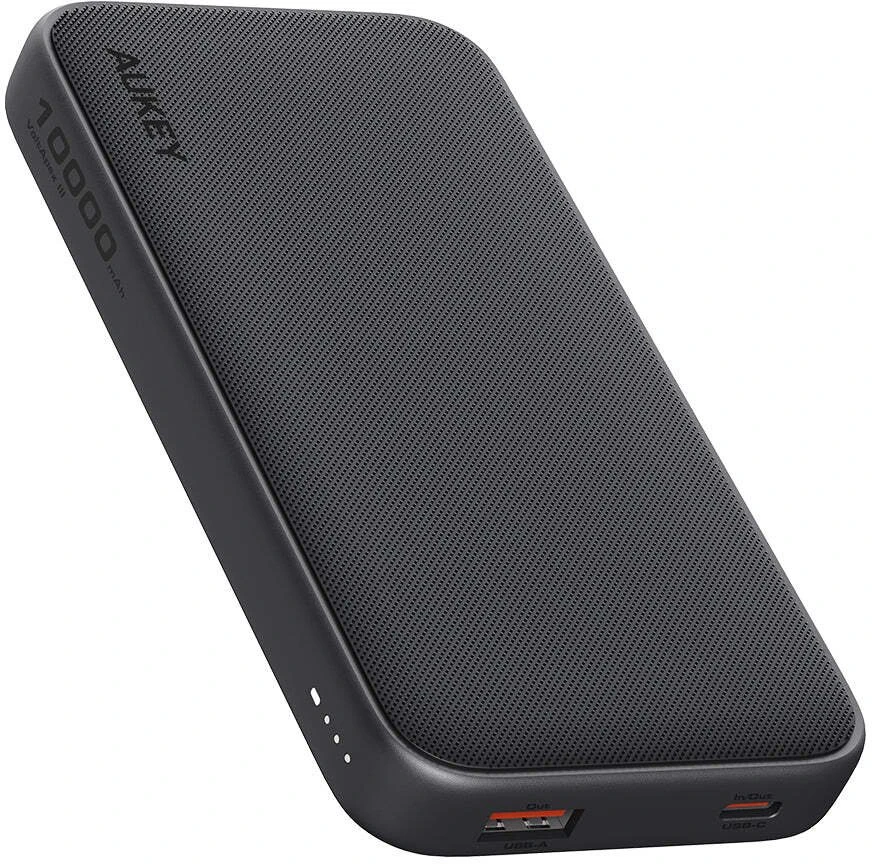 Aukey Pb-y46p nešiojama baterija, 10000 mAh, 20 W, 2 USB laidai, USB-C